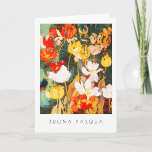 Pour Fêtes Annuelles Buona Pasqua. Cartes de Pâques en Beaux-Arts en It