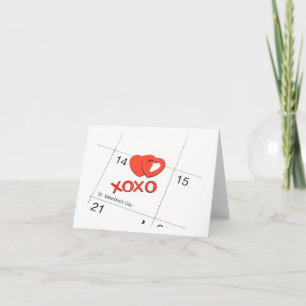 Pour Fêtes Annuelles Calendrier Cartes Saint-Valentin