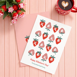 Pour Fêtes Annuelles Câlins et baisers Cartes de la Saint-Valentin roug