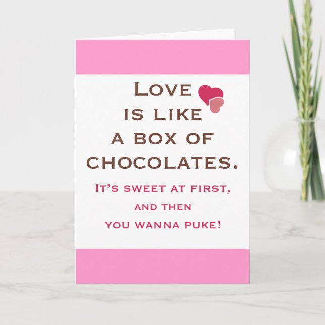 Pour Fêtes Annuelles Cartes anti-Saint-Valentin (Devant)