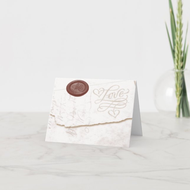 Pour Fêtes Annuelles Cartes aux lettres d'amour (Devant)