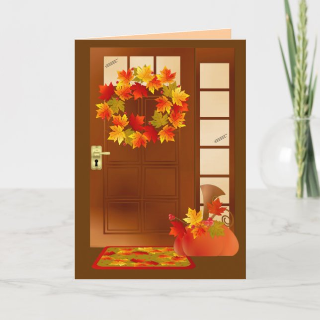 Pour Fêtes Annuelles Cartes bons thanksgivings (Devant)