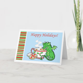 Pour Fêtes Annuelles Cartes Christmas Tea Dragon