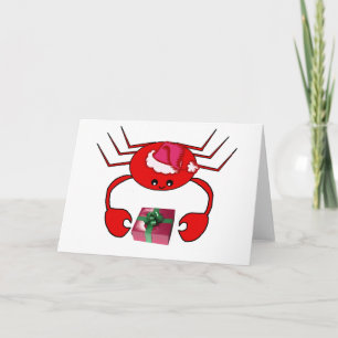 POUR FÊTES ANNUELLES CARTES CRAB XMAS
