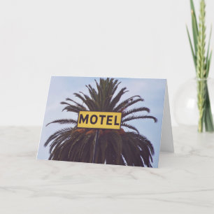 POUR FÊTES ANNUELLES CARTES D'ACCUEIL RETRO MOTEL FLORIDA
