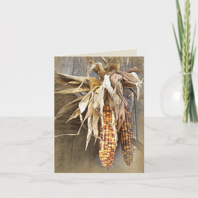 Pour Fêtes Annuelles Cartes d'action de grâce (Devant)