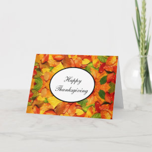 Pour Fêtes Annuelles Cartes d'action de grâce Feuilles d'automne #4