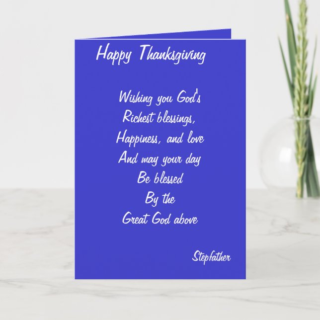 Pour Fêtes Annuelles Cartes d'action de grâces (Devant)