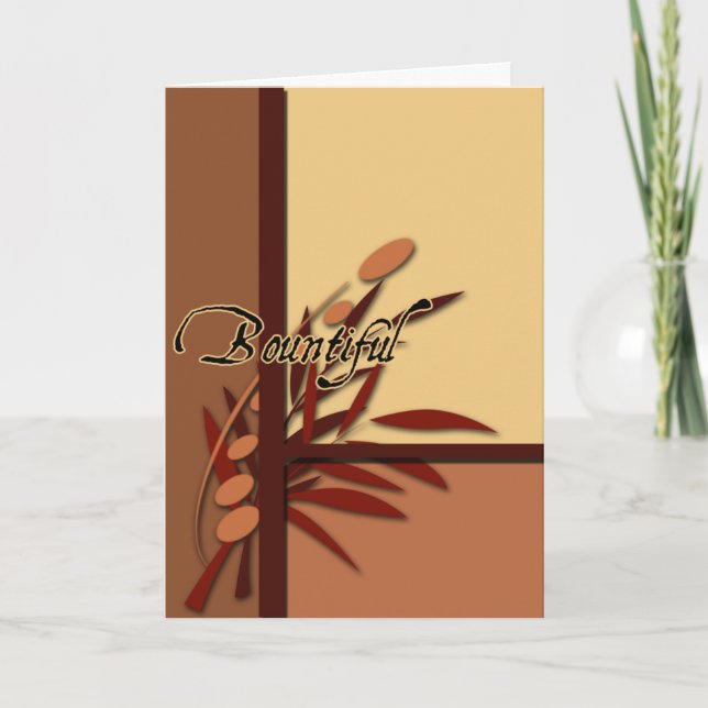 Pour Fêtes Annuelles Cartes d'action de grâces automne (Devant)