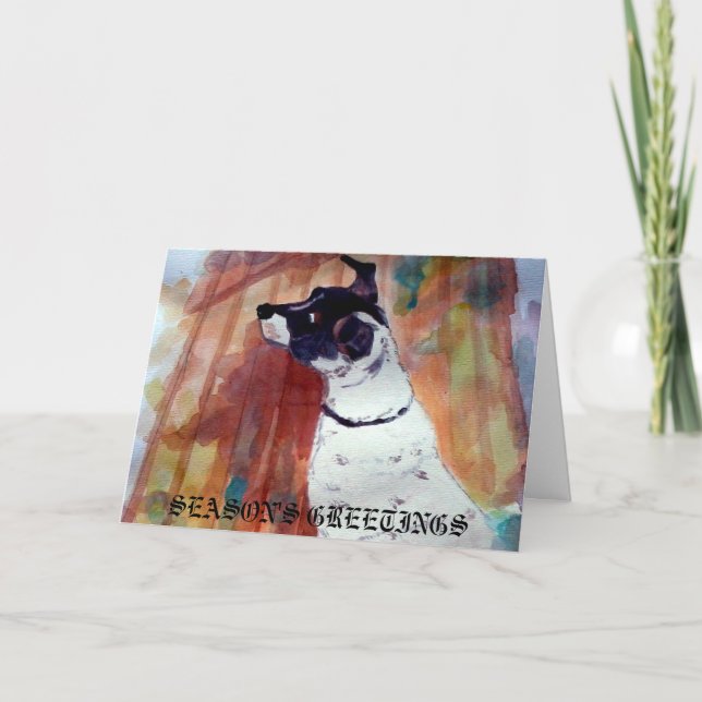 Pour Fêtes Annuelles Cartes d'animal familier de vacances de (Devant)