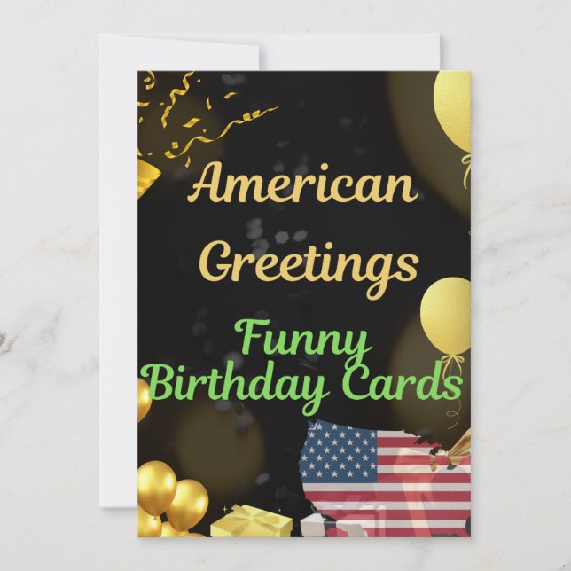 Pour Fêtes Annuelles cartes d'anniversaire américaines (Devant)