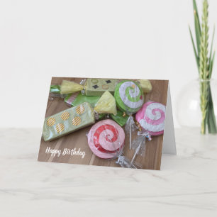Pour Fêtes Annuelles Cartes d'anniversaire de Candies et Lollipops
