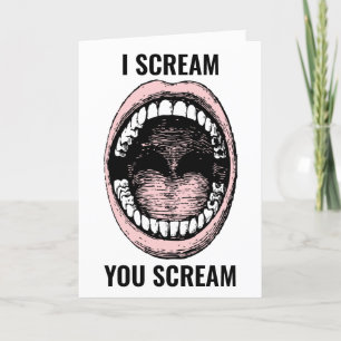 POUR FÊTES ANNUELLES CARTES D'ANNIVERSAIRE DE CRÈME DE GLACE FUNNY