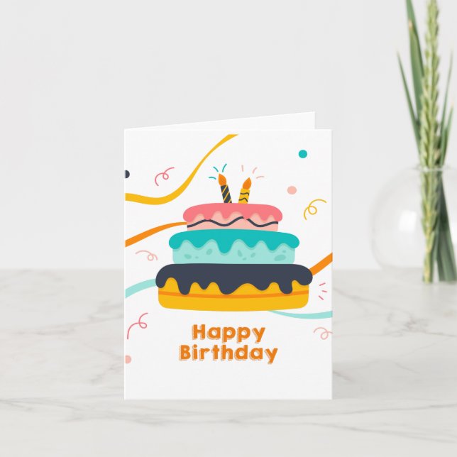 Pour Fêtes Annuelles Cartes d'anniversaire joyeuses - Cartes d'annivers (Devant)