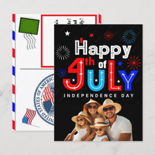 Pour Fêtes Annuelles Cartes d'anniversaire personnalisées du 4 juillet