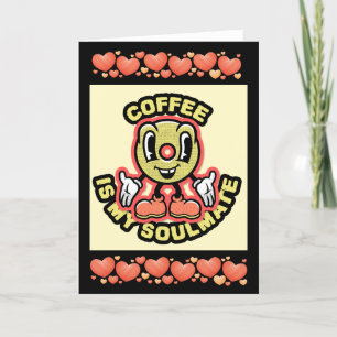 POUR FÊTES ANNUELLES CARTES DE CAFÉ ANTI VALENTINES FUNNY AMI