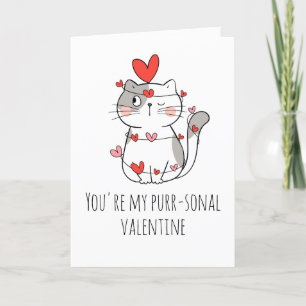 Pour Fêtes Annuelles cartes de chat valentine