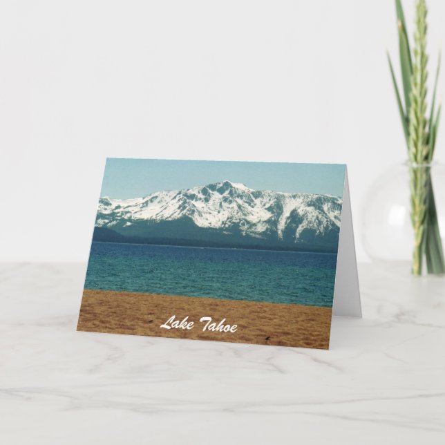 Pour Fêtes Annuelles Cartes de collection de Noël du lac Tahoe (Devant)