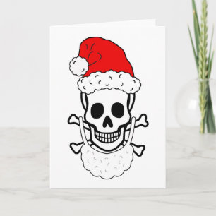 Pour Fêtes Annuelles Cartes de crâne de Père Noël