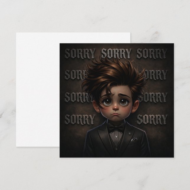 Pour Fêtes Annuelles Cartes de désolation  (Devant / Derrière)