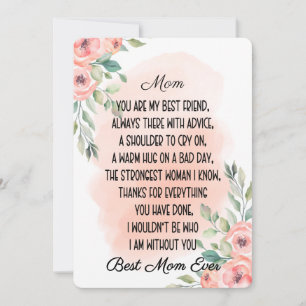 Pour Fêtes Annuelles cartes de fête des mères meilleure maman florale