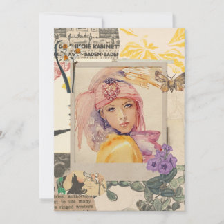 Pour Fêtes Annuelles Cartes de filles de fête art déco