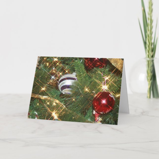 Pour Fêtes Annuelles Cartes de fin de année classiques de l'arbre de No (Devant)