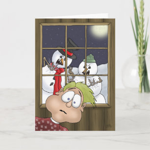 Pour Fêtes Annuelles Cartes de fin de année de dessins animés : Zombies