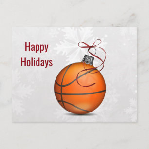 Pour Fêtes Annuelles cartes de fin de année de l'ornement de basket-bal