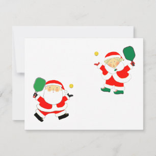 Pour Fêtes Annuelles Cartes de fin de année de Noël de Pickleball