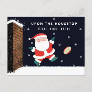 Pour Fêtes Annuelles Cartes de fin de année de Noël de rugby