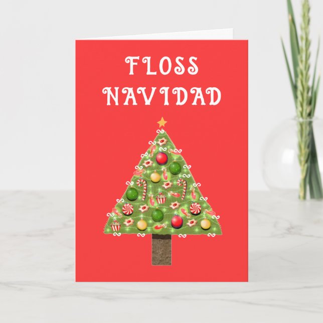 Pour Fêtes Annuelles Cartes de fin de année de Noël des dentistes (Devant)