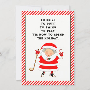 Pour Fêtes Annuelles cartes de fin de année de Noël du golf
