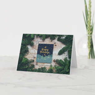 Pour Fêtes Annuelles Cartes de fin de année verts