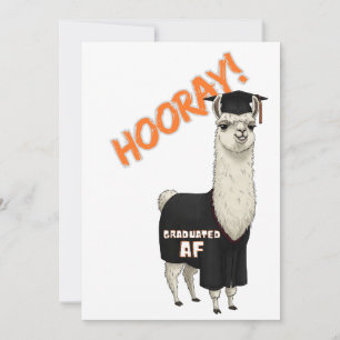Pour Fêtes Annuelles Cartes de Graduation Snarky & Cute - Llama & More!
