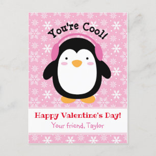 Pour Fêtes Annuelles Cartes de Jour Penguin Valentines (Enfants) Filles