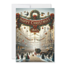 Cartes de 'Joyeux Noël' Inspirées de Dickens