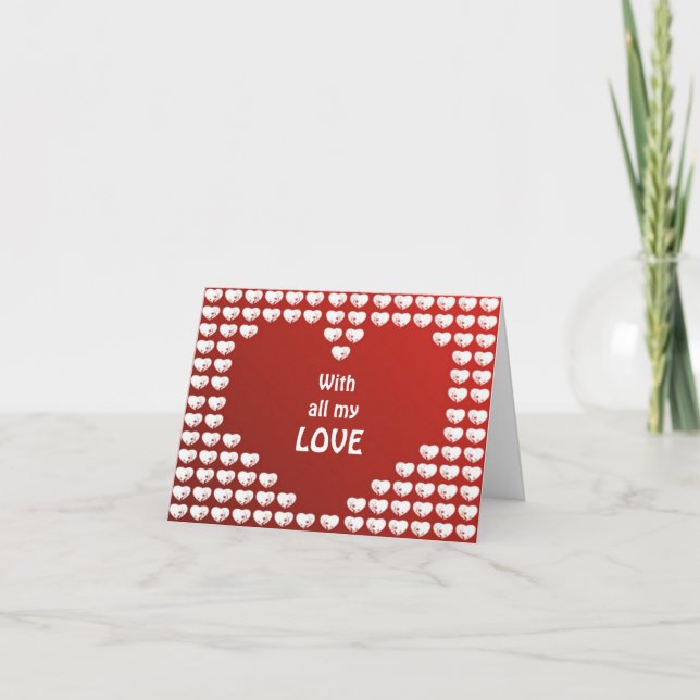 Pour Fêtes Annuelles Cartes de la Saint-Valentin (Devant)