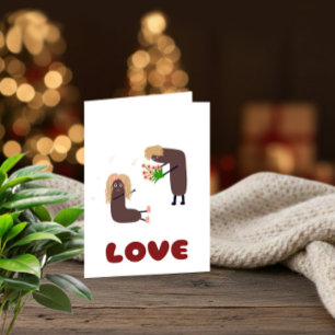Pour Fêtes Annuelles Cartes de la Saint-Valentin "Lettres d'amour"