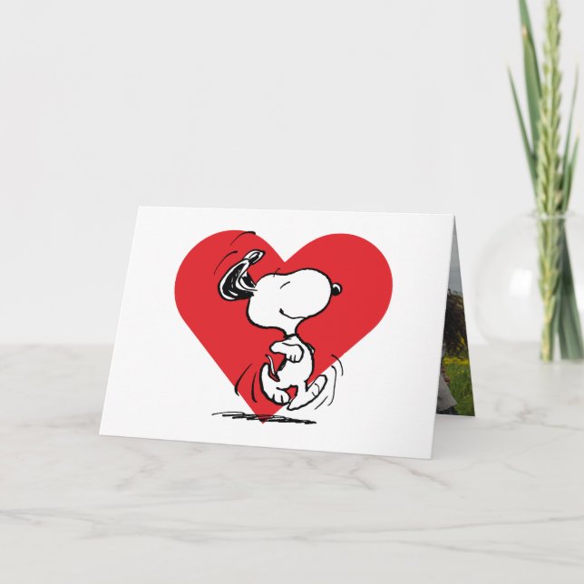 Pour Fêtes Annuelles Cartes de la Saint-Valentin Peanuts | Snoopy (Devant)