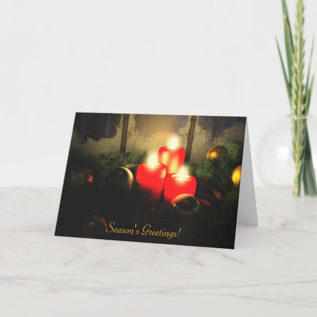 Pour Fêtes Annuelles Cartes de l'esprit de la saison (Devant)