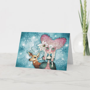 Pour Fêtes Annuelles Cartes de magie de l'hiver de Noelle