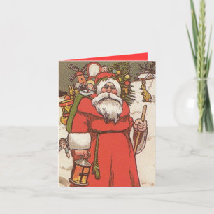 Pour Fêtes Annuelles CARTES de NOËL - 1800s le PÈRE NOËL et JOUETS