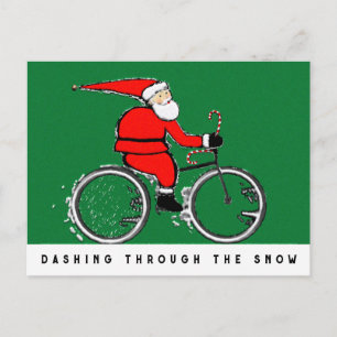 Pour Fêtes Annuelles Cartes de Noël à vélo