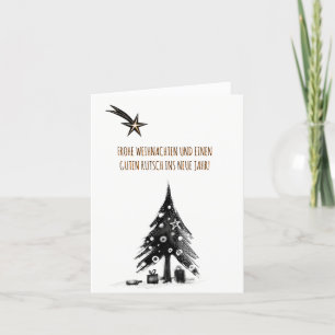 Pour Fêtes Annuelles Cartes de Noël allemandes minimales