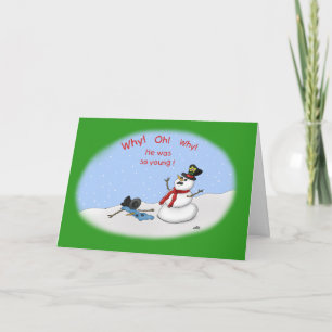 Pour Fêtes Annuelles Cartes de Noël amusantes : Fondu