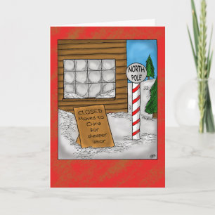 Pour Fêtes Annuelles Cartes de Noël amusantes : Le Pôle Nord se déplace