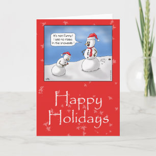 Pour Fêtes Annuelles Cartes de Noël amusantes : Pas de rochers !
