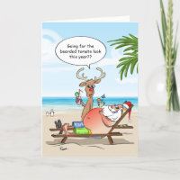 Cartes de Noël amusantes | Père Noël Holiday Chale
