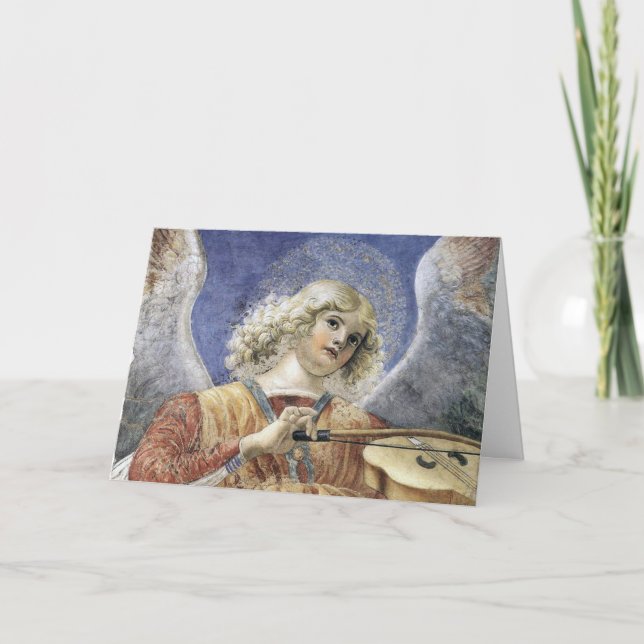 Pour Fêtes Annuelles Cartes de Noël Ange Renaissance Melozzo da Forli (Devant)